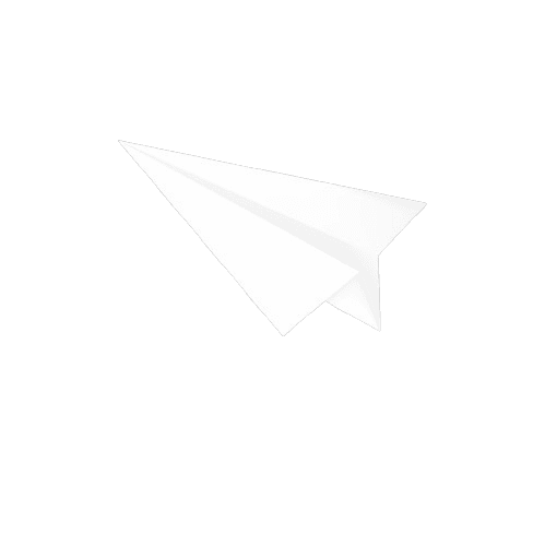 Decorative paper airplane illustration